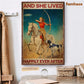 Horse Riding Poster & Canvas, And She Lived Happily Ever After, Horse Canvas Wall Art, Poster Gift For Horse Lovers