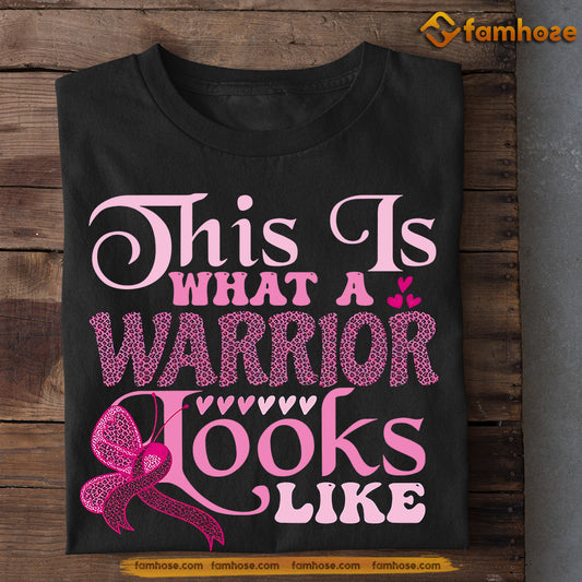 Breast Cancer T-shirt, This Is What A Warrior Looks Like, Gift For Those Supporting Breast Cancer Awareness