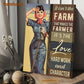 Farm Poster & Canvas, It Isn't The Farm That Makes The Farmer It's The Love, Farmer Canvas Wall Art, Poster Gift For Farm Lovers