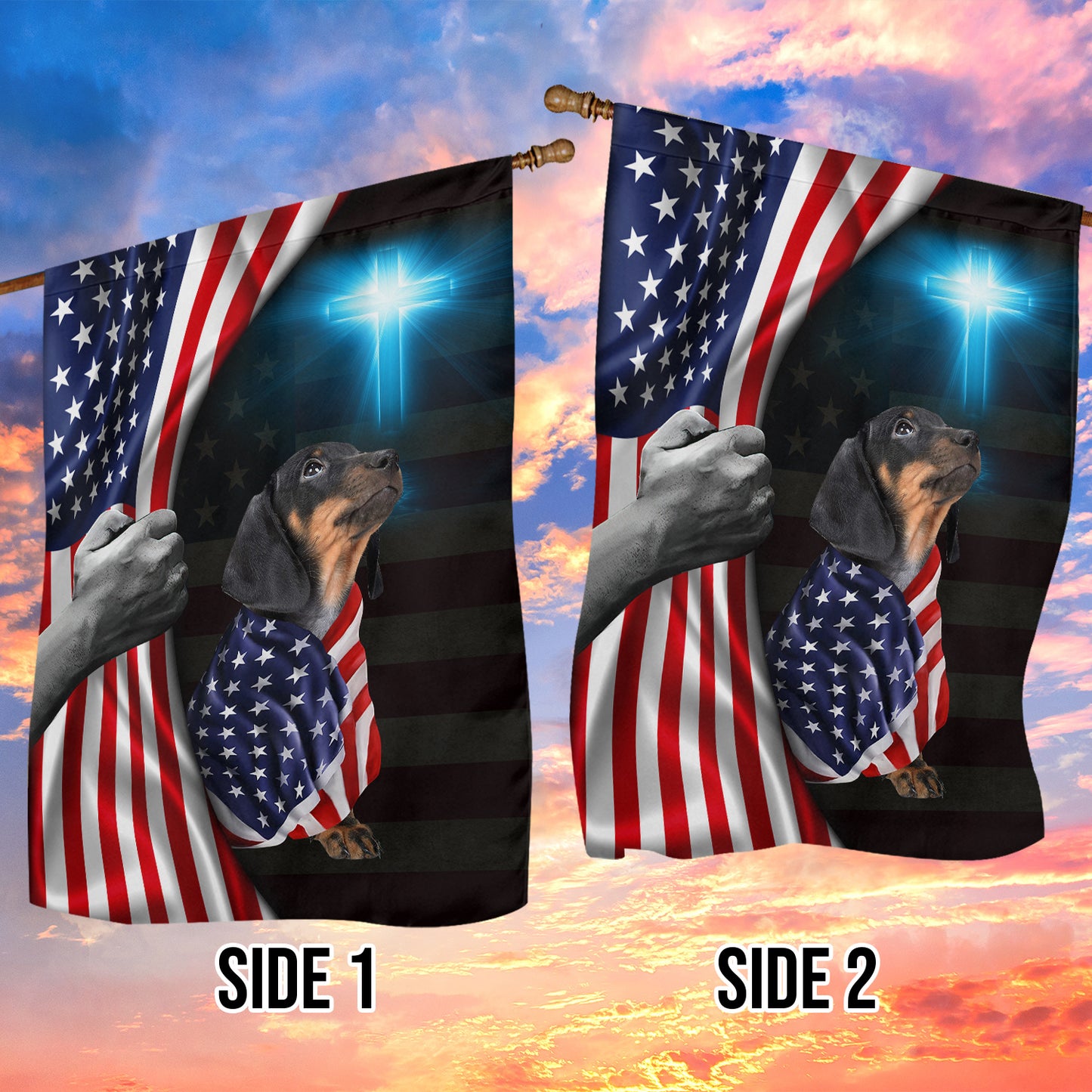 July 4th Dachshund Dog Garden Flag House Flag A Puppys Patriotic Dream Independence Day Yard Flag Gift For Dachshund Dog Lovers