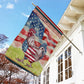 July 4th Chicken Garden Flag & House Flag, Patriotic Peck, Independence Day Yard Flag Gift For Chicken Lovers, Farmer Flag