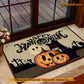 Cool Halloween Doormat, Happy Halloween With Pumpkin, Housewarming Gift, Doormat Decor