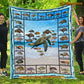 Turtle Blanket, Many Kind Of Turtle Fleece Blanket - Sherpa Blanket Gift For Turtle Lover