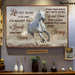 Horse Poster/Canvas, Life Isn't Meant To Be Easy It's Meant To Be Lived, Horse Canvas Wall Art, Poster Gift For Horse Lovers