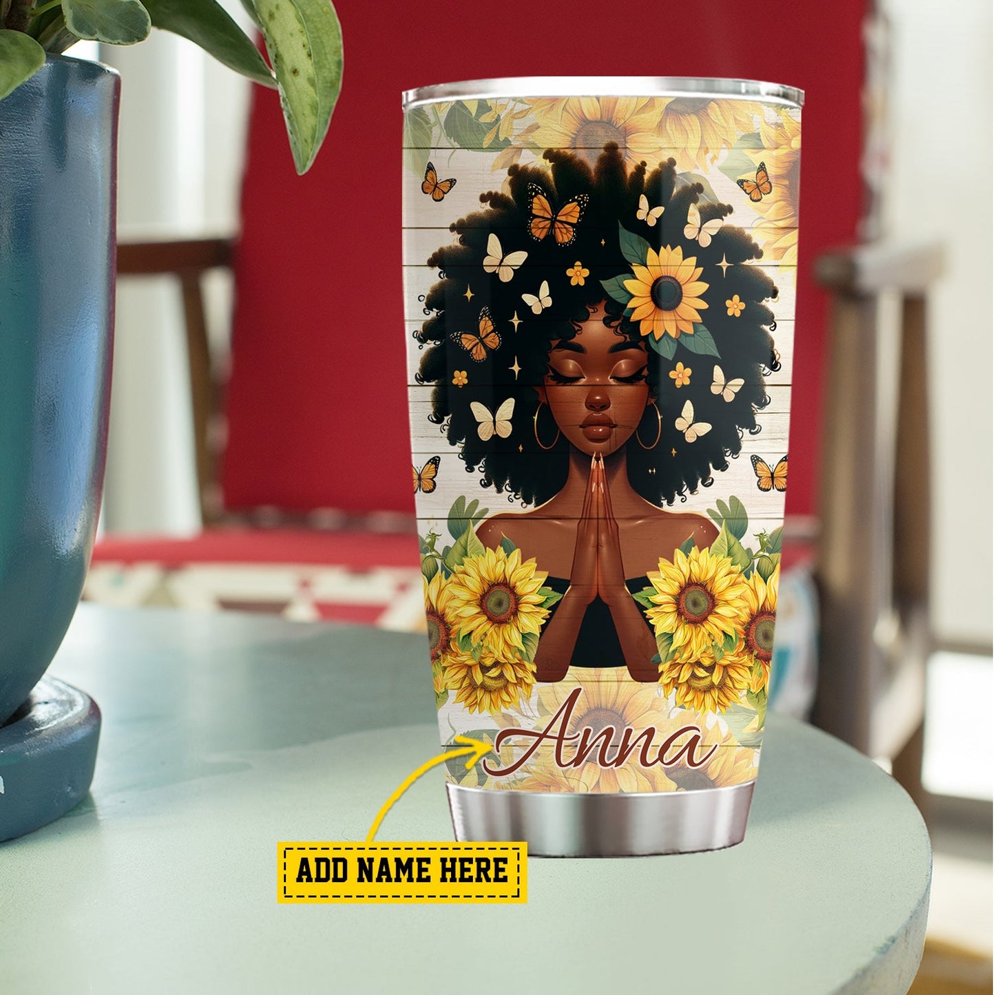 Black Girl Tumbler, Precious 1 Corinthians 6:20, Black Girl Personalized Stainless Steel Tumbler, Tumbler Gifts For Black Girl Lovers