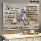 Horse Poster/Canvas, Life Isn't Meant To Be Easy It's Meant To Be Lived, Horse Canvas Wall Art, Poster Gift For Horse Lovers