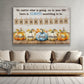 No Matter What Is Going On Thankful Thanksgiving Canvas Painting, Wall Art Decor - Pumpkins With Quote Inside Thanksgiving Poster Gift