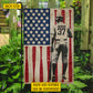 Personalized July 4th Baseball Boy American Garden Flag House Flag, Independence Day Patriotic Baseball USA Yard Flag Gift For Baseball Lovers