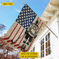 Personalized July 4th Hockey Men American Garden Flag House Flag, Independence Day Patriotic Hockey USA Yard Flag Gift For Hockey Lovers