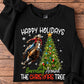 Barrel Racing Christmas Sweatshirt, Happy Holidays Barreling Around Crewneck Sweatshirt Gift For Barrel Racing Lovers