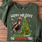 Barrel Racing Christmas Sweatshirt, Happy Holidays Barreling Around Crewneck Sweatshirt Gift For Barrel Racing Lovers