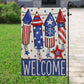 July 4th Garden Flag - House Flag, Fireworks And Freedom, Independence Day Yard Flag Gift For America Lovers