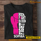 Personalized Breast Cancer Awareness T-shirt, Her Fight Is Our Fight, Gift For Those Supporting Breast Cancer Awareness