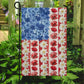 July 4th Garden Flag & House Flag, Blossoming Allegiance, Independence Day Yard Flag Gift For America Lovers