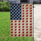 July 4th Football Garden Flag House Flag, Independence Day Yard Flag Gift For Football Lovers, Football Players