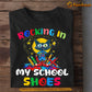 Funny Back To School Cat T-shirt, Rocking In My School Shoes, Gift For Cat Lovers, Cat Owners Tees