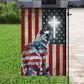 July 4th Cat Garden Flag - House Flag, Believe In Jesus, Independence Day Yard Flag Gift For Cat Lovers