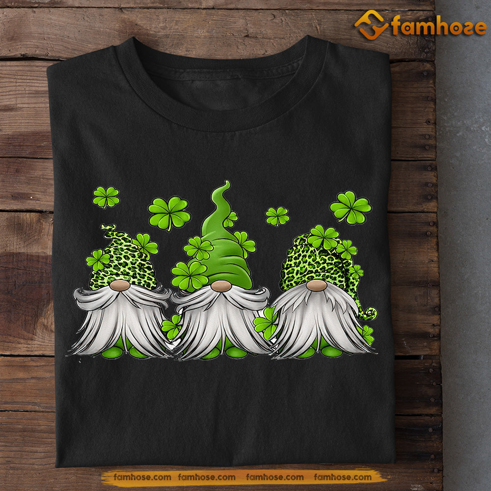 St Patrick's Day T-shirt, Gnomies Brings Lucky, Patricks Day Gift For Gnome Lovers, Farmer Tees