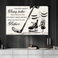 Motivational Hockey Canvas Painting, Better Than You Were The Day Before, Inspirational Quotes Wall Art Decor, Poster Gift For Hockey Lovers, Hockey Players