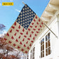 July 4th Cat American Garden Flag House Flag, Independence Day Patriotic Cat USA Yard Flag Gift For Cat Lovers