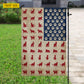 July 4th Cat American Garden Flag House Flag, Independence Day Patriotic Cat USA Yard Flag Gift For Cat Lovers