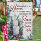 Christmas Pass Away Garden & House Flag, Although I'm In Heaven Yard Flag, Xmas Gift