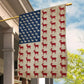 July 4th Goat Garden Flag House Flag, Goat Arrange USA Flag, Independence Day Yard Flag Gift For Goat Lovers, Farmer Flag