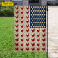 July 4th Chicken American Garden Flag House Flag, Independence Day Patriotic Chicken USA Yard Flag Gift For Chicken Lovers, Farmers