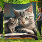 Cat Blanket, Baby My Love For You Will Never End Fleece Blanket - Sherpa Blanket Gift For Cat Lover, Cat Owners