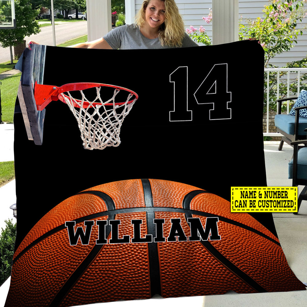 Personalized Basketball Blanket, My Goal Fleece Blanket - Sherpa Blanket Gift For Basketball Lovers, Basketball Players