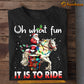 Funny Christmas Horse T-shirt, Oh What Fun, Xmas Gift For Horse Lovers, Horse Riders