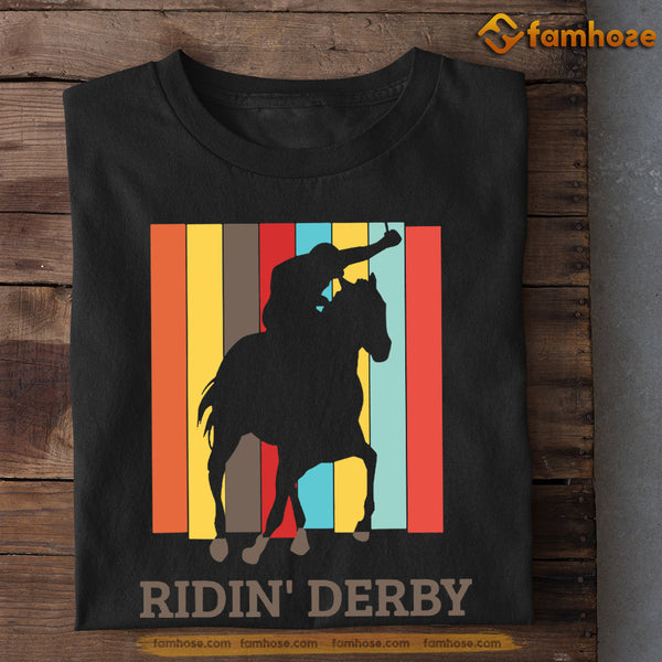 Vintage Kentucky Derby Horse T-shirt, Ridin Derby, Gift For