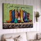 Cowgirl Poster & Canvas, God Says You Are Never Alone Chosen Amazing Strong, Cowgirl Canvas Wall Art, Poster Gift For Horse Lovers