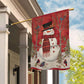 Snowman Wearing Noel Hat, Snowman Xmas Garden Flag & House Flag, Christmas Flag Gift For Snowman Lovers