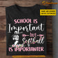 Personalized Funny Back To School Softball Girl T-shirt, School Is Important But, Gift For Softball Lovers, Softball Girls