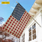 July 4th Turtle American Garden Flag & House Flag, Independence Day Patriotic Turtle USA Yard Flag Gift For Turtle Lovers