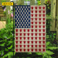 July 4th Turtle American Garden Flag & House Flag, Independence Day Patriotic Turtle USA Yard Flag Gift For Turtle Lovers