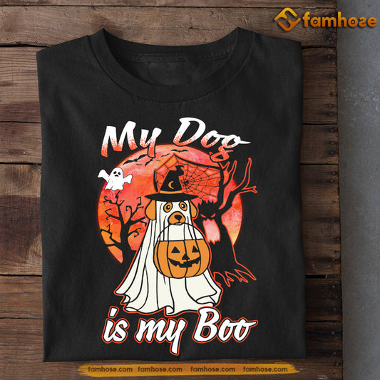 Halloween Dog T-shirt, My Dog Is My Boo, Gift For Dog Lovers, Dog Owners, Dog Tees