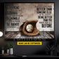 Motivational Personalized Baseball Canvas Painting, Be Strong Brave Humble And Badass Sport Wall Art Decor, Poster Gift For Baseball Lovers