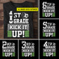 Personalized Back To School Soccer T-shirt, Kick It Up Grade Can Be Changed, Gift For Kids Soccer Lovers, Soccer Players