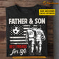 Personalized Soccer Dad Son T-shirt, Father & Son Best Friends For Life Sport Father's Day Tees Gift For Soccer Lovers