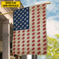 July 4th Rugby American Garden Flag & House Flag, Independence Day Patriotic Rugby USA Yard Flag Gift For Rugby Lovers