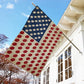 July 4th Rugby Garden Flag & House Flag, Rugby Arrange The USA Flag, Independence Day Yard Flag Gift For Rugby Lovers