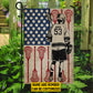 Personalized July 4th Lacrosse Boy Garden Flag & House Flag, Stars Stripes And Lacrosse, Independence Day Yard Flag Gift For Lacrosse Lovers, Lacrosse Players