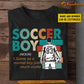 Personalized Vintage Soccer Boy T-shirt, Same As A Normal Boy Just Much Cooler, Gift For Soccer Lovers, Soccer Boys