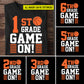 Personalized Back To School Basketball T-shirt, Game On Grade Can Be Changed, Gift For Kids Basketball Lovers, Basketball Players