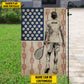 Personalized July 4th Tennis Men American Garden Flag & House Flag, Independence Day Patriotic Tennis USA Yard Flag Gift For Tennis Lovers