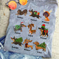 Dachshund Dog Christmas T-shirt, Dachshund Reindeer Squad A Festive Line-up, Gift For Dog Lovers, Dog Tees, Dog Owners