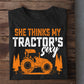 Tractor T-shirt, She Thinks My Tractor's Sexy Gift For Tractor Lovers, Tractor Farmers, Farmer Gifts