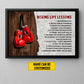 Boxing Life lessons, Personalized Motivational Boxing Canvas Painting, Sports Quotes Wall Art Decor, Poster Gift For Boxing Lovers